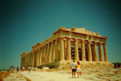 Ancient scan of an APS negative of mine from ~96 of the acropolis