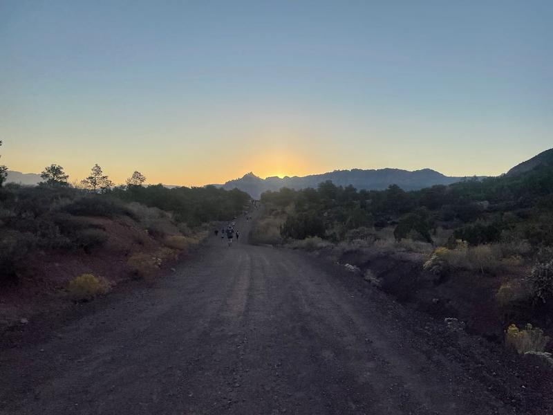 Long road ahead in Zion National Park