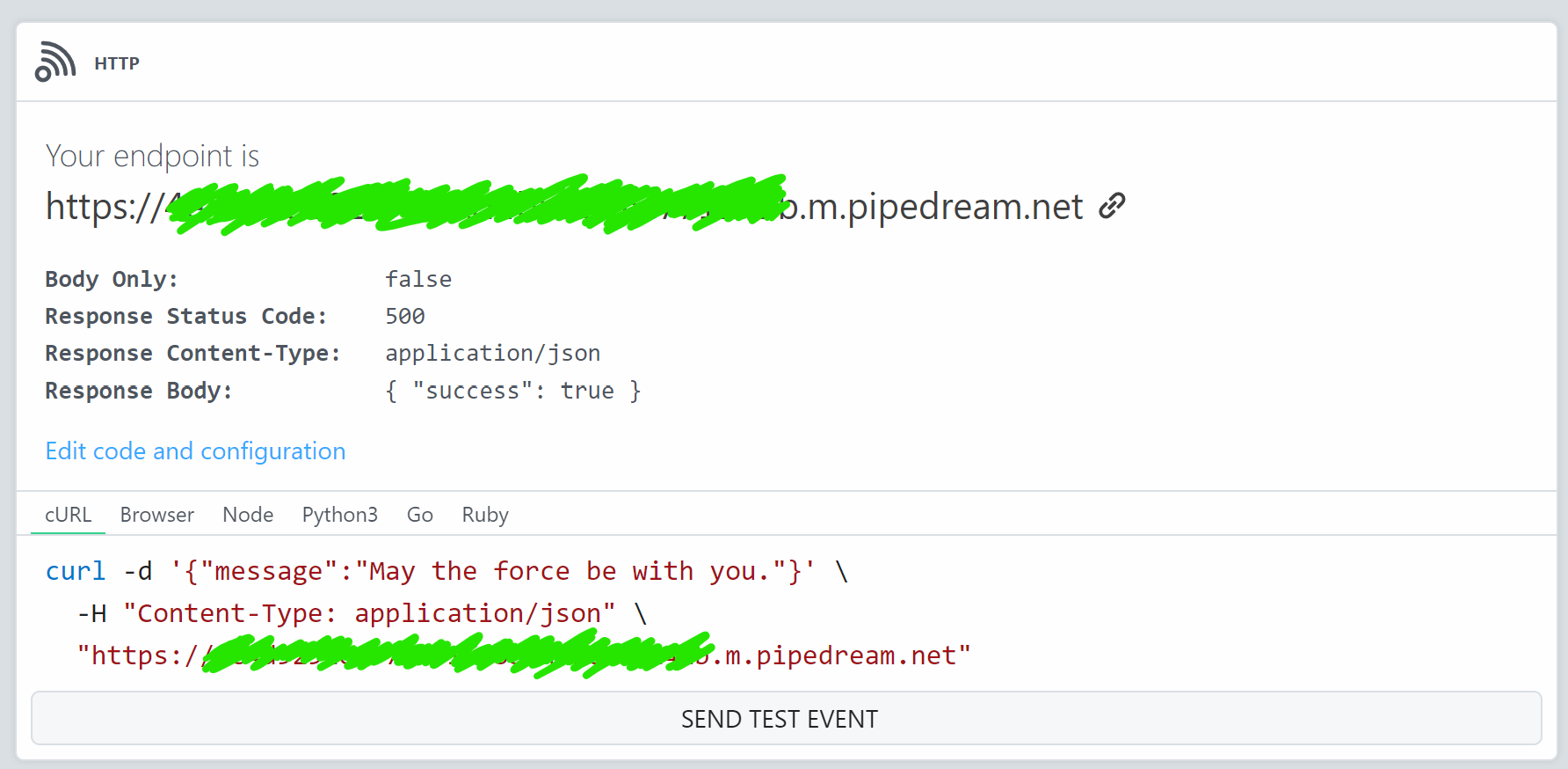 Pipedream endpoint