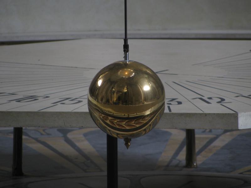 Image of Foucault's pendulum at the Sorbonne