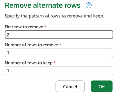 Remove alternates